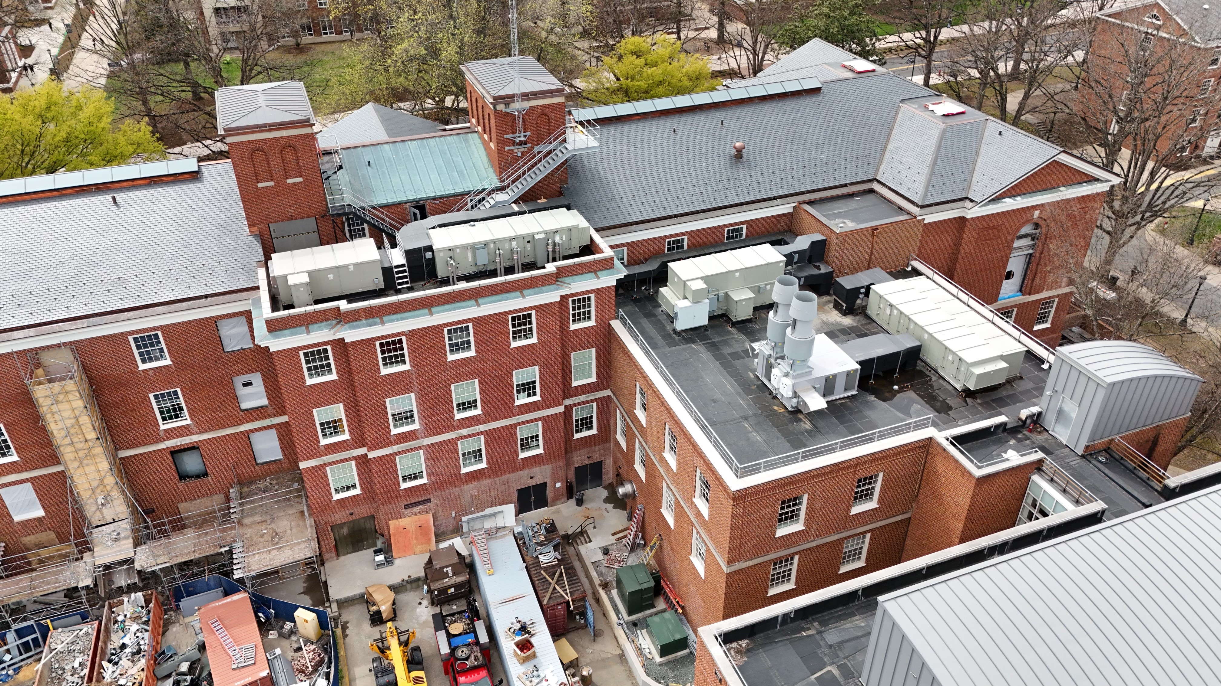 drone university of virginia physics building renovation jamerson lewis construction charlottesville lynchburg