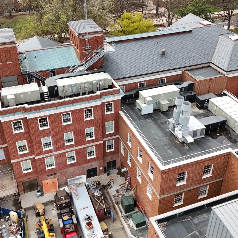 drone university of virginia physics building renovation jamerson lewis construction charlottesville lynchburg