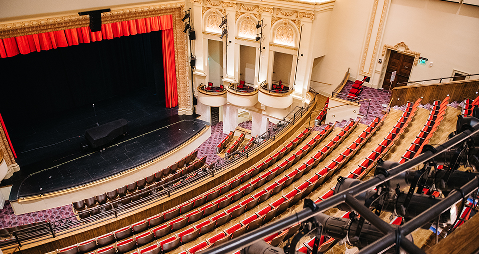 stage and inside of academy center for the arts lynchburg virginia historic theater