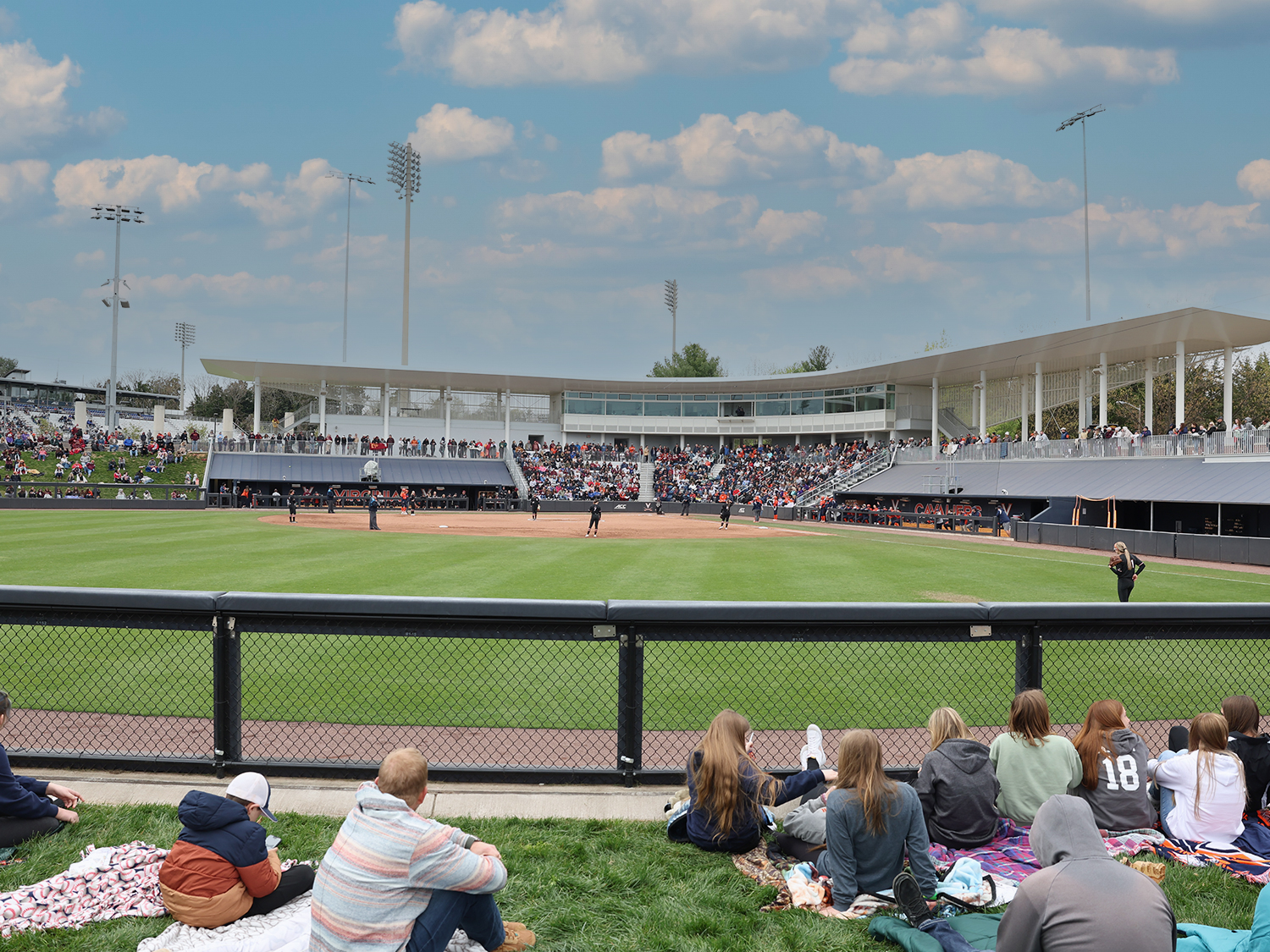 jamerson lewis construction portfolio image for university of virginias palmer park softball stadium